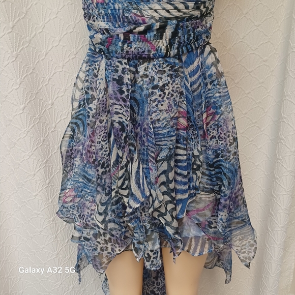 Deb Strapless Multicolor Dress Women Size L - Picture 5 of 16